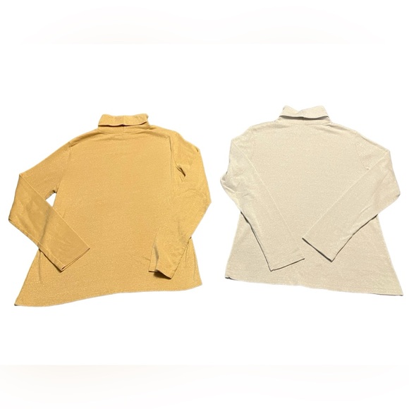 WHITE STAG  Women’s Turtleneck Sweaters Gold/Silver Shimmer Size L/G (12-14) - Picture 3 of 5